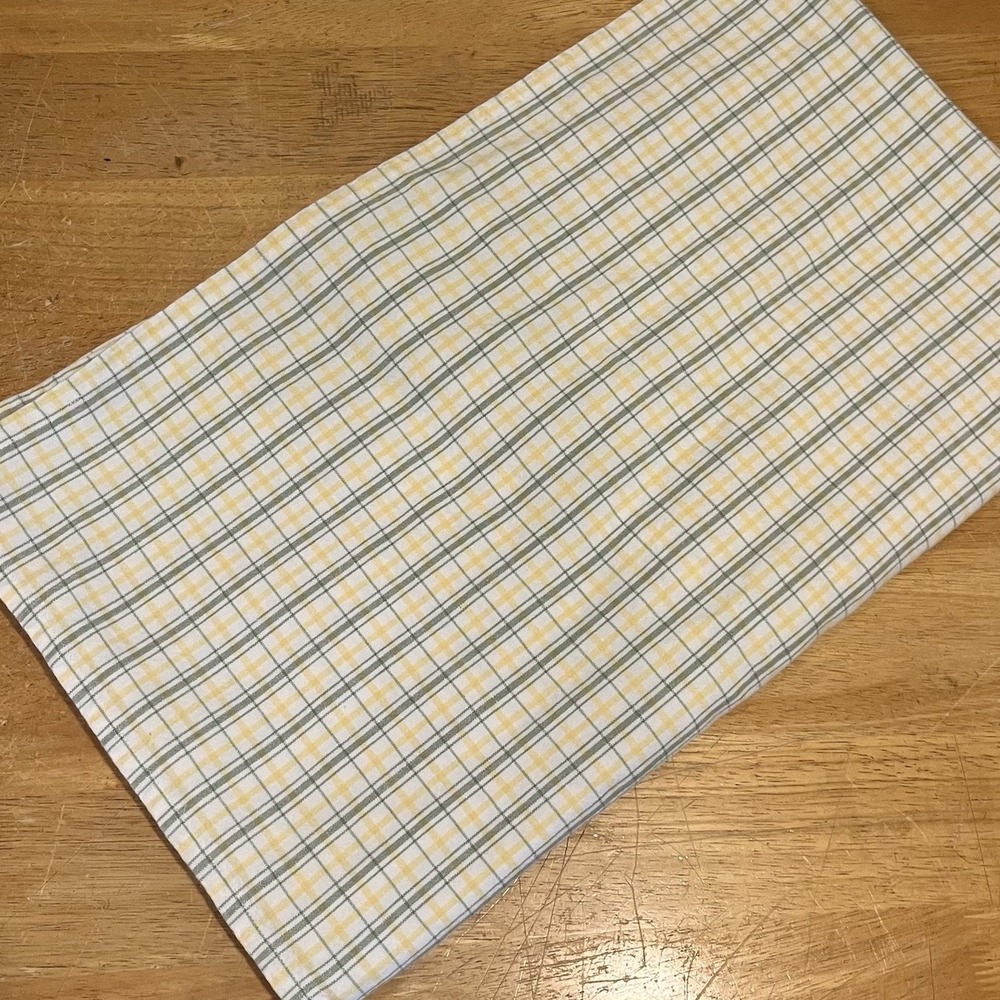 Waverly Garden Room Yellow Green Plaid Cottagecore Oblong Tablecloth 54x92"‎